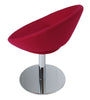 Crescent Round Swivel Chair