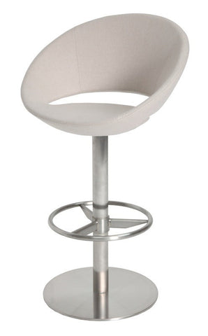 Crescent Swivel Bar Stool