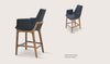 Eiffel Wood Arm Bar Stool
