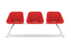 Red Bench Three Seater