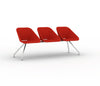 Red Bench Three Seater