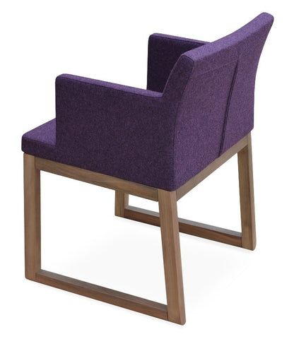 Soho Sled Wood Armchair